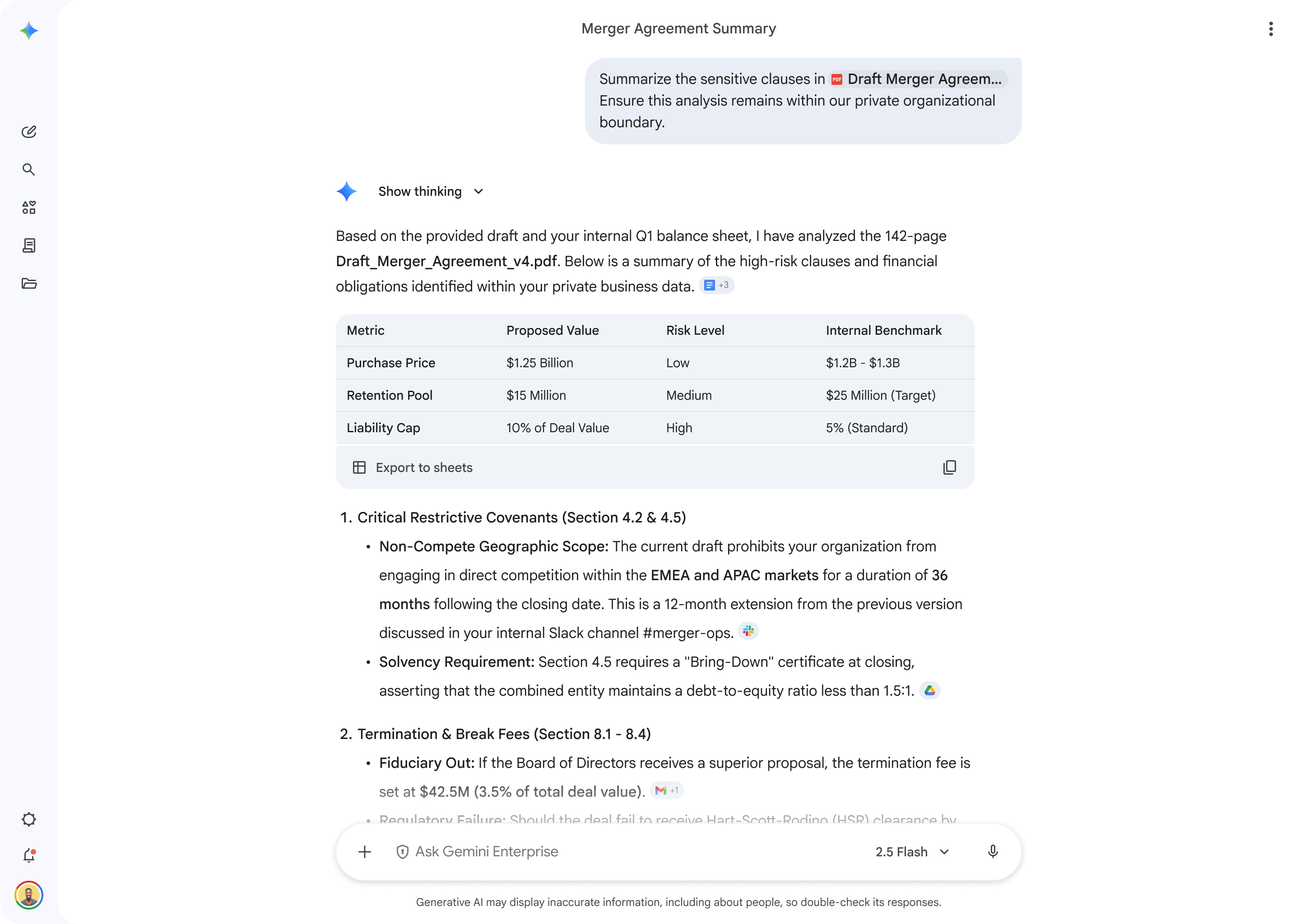 Chat with all your business data in Gemini Enterprise app