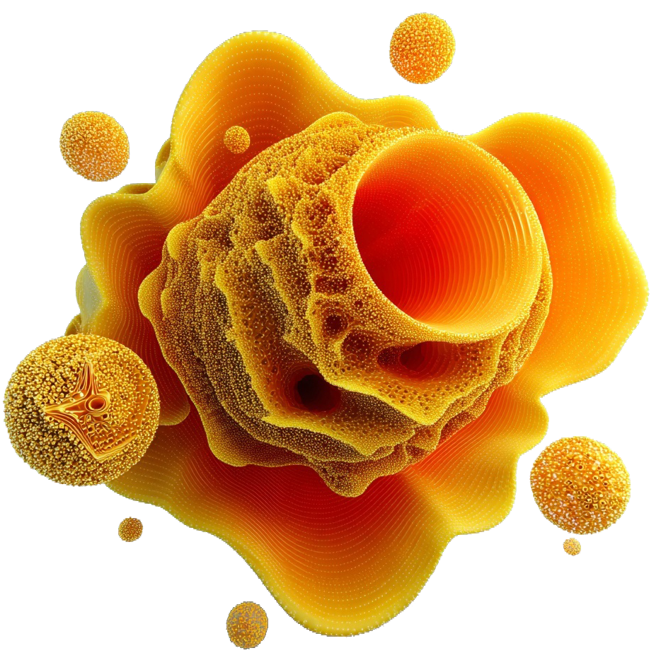 AI generated orange swirl