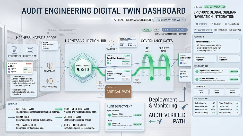 A dashboard for Audit Engineering Digital Twin