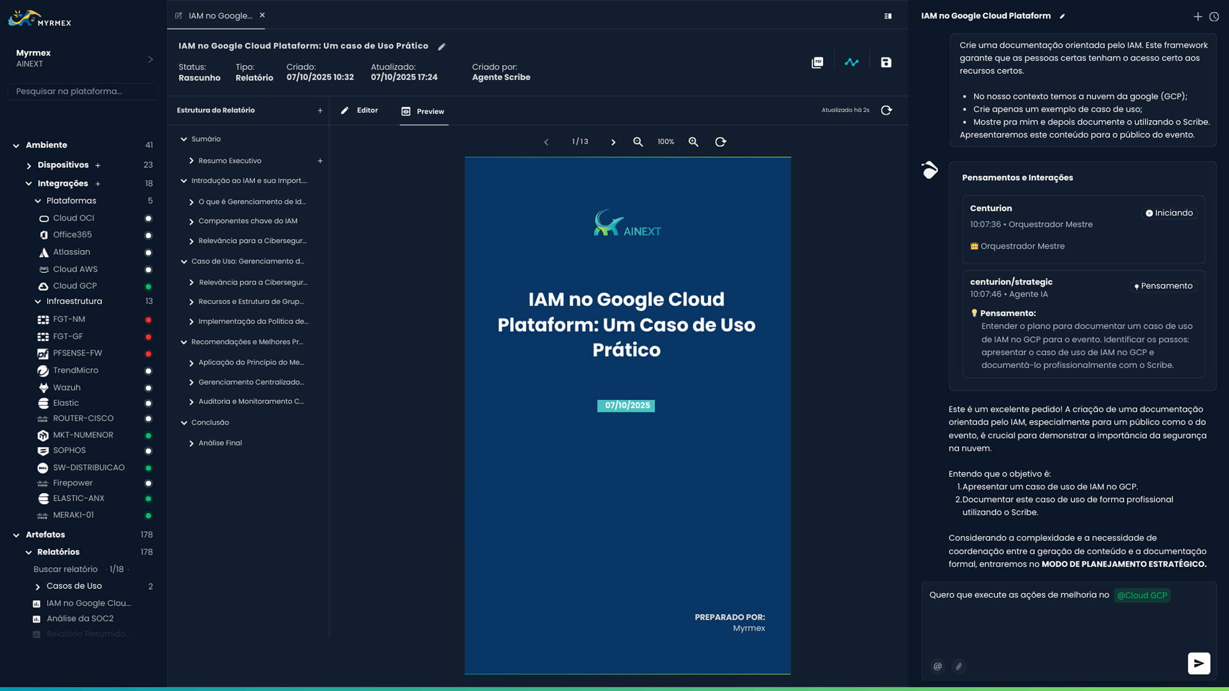 AINEXT - MYRMEX PLATAFORMA DE IA MULTIAGENTE
