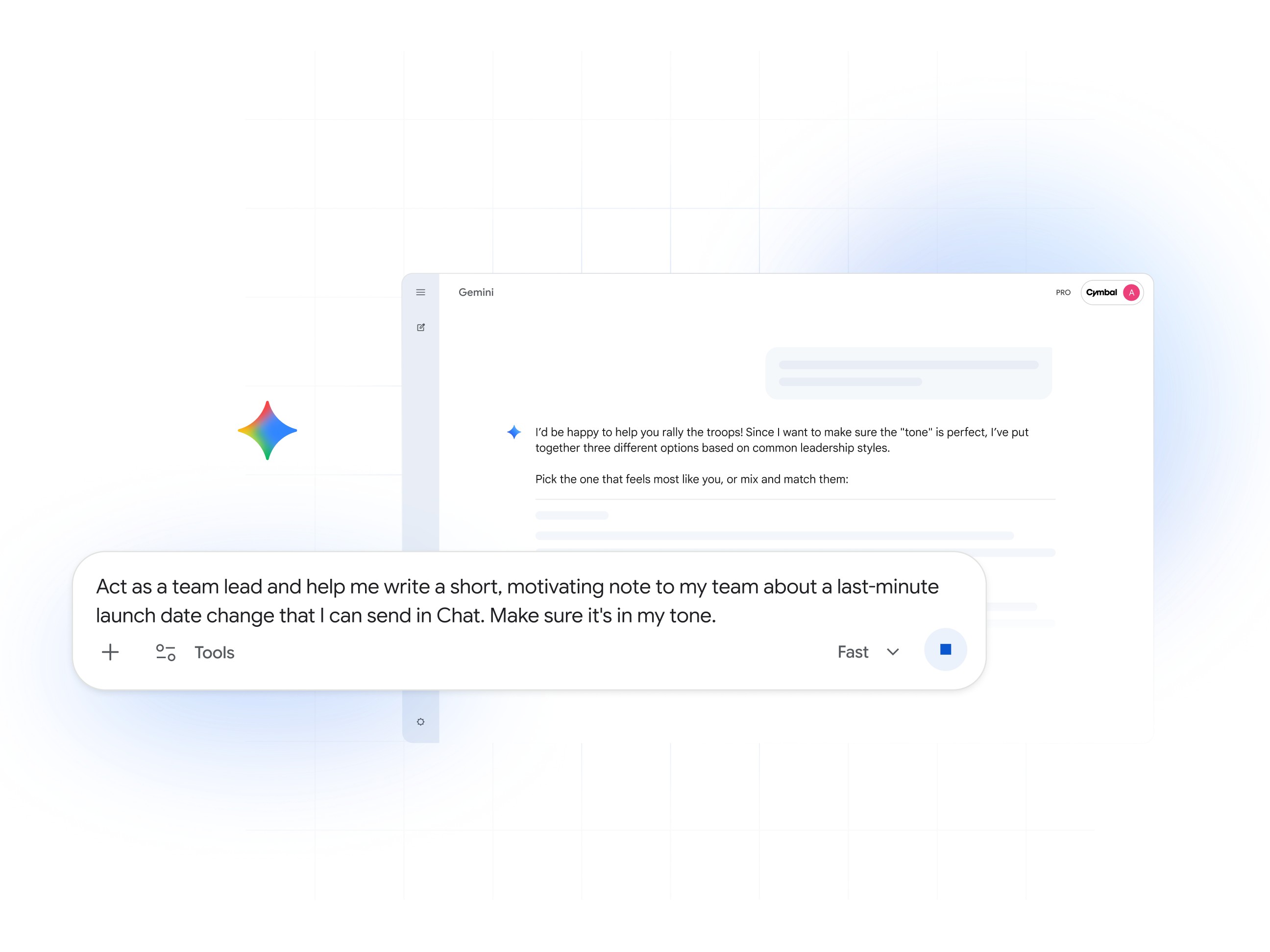 Quickly create a first draft or polish your writing 