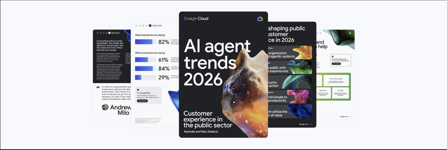 Image of the front cover of the report that says AI agent trends 2026
