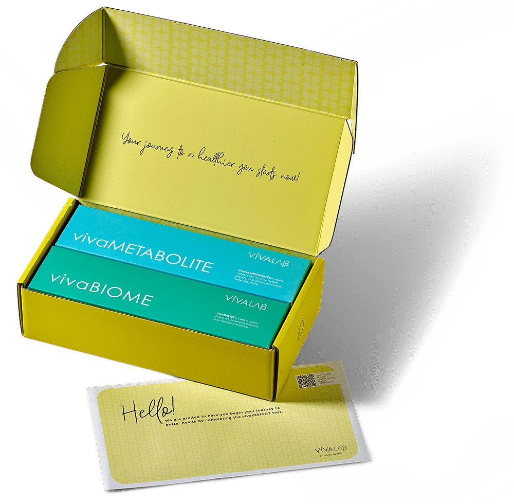 Open Vivalab kit with vivaMETABOLITE and vivaBIOME boxes