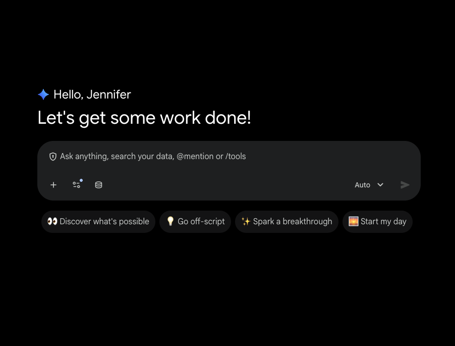 Gemini Enterprise UI