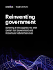 Reinventing government page with molecular purple swirls