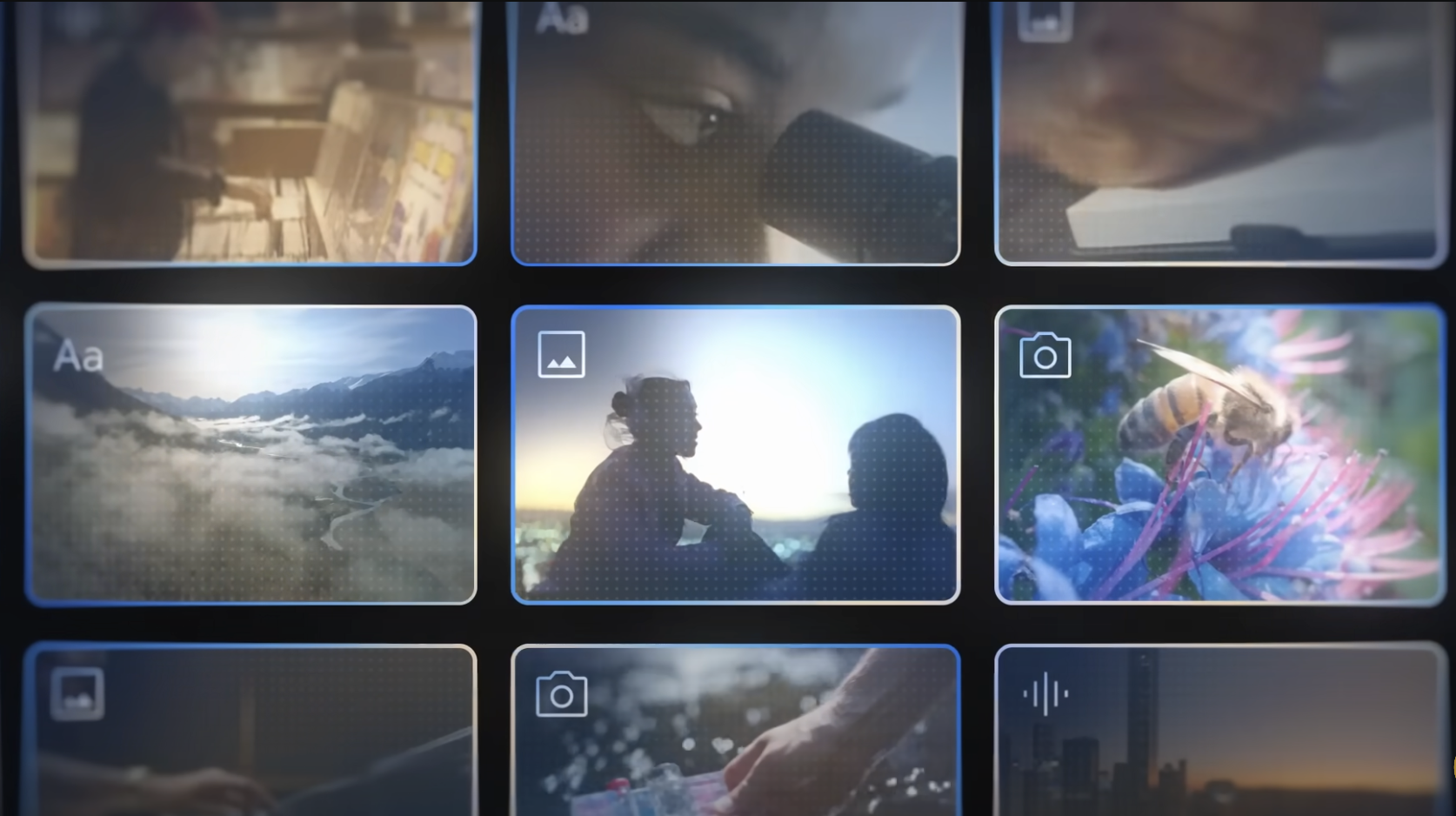 Image of people and things