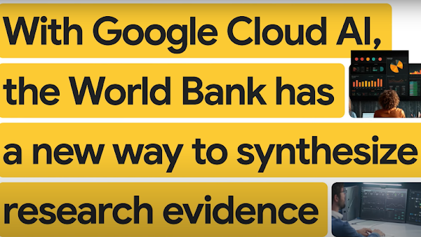 World Bank and Google Cloud AI thumbnail with database imagery