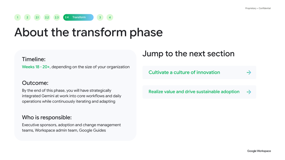 About the transform phase