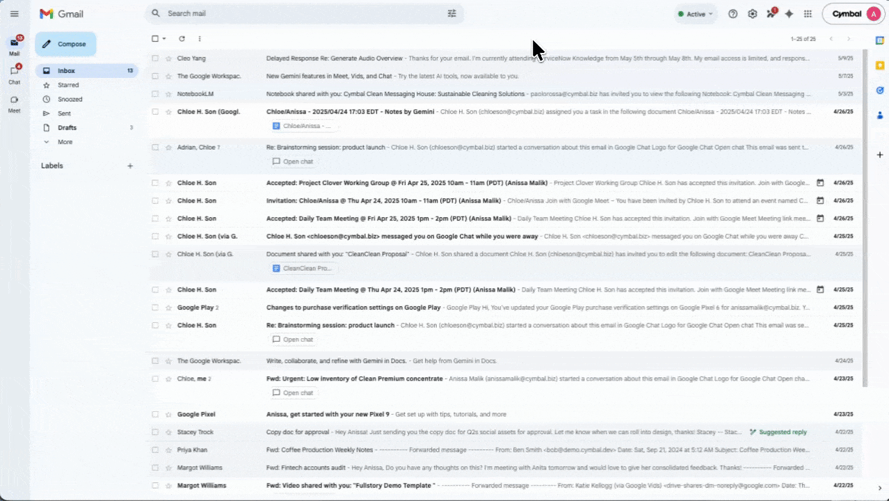 Quickly draft professional emails