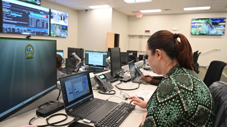 Real-time data reviewed at a military base
