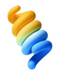 Blue and yellow coil gen AI-generated image