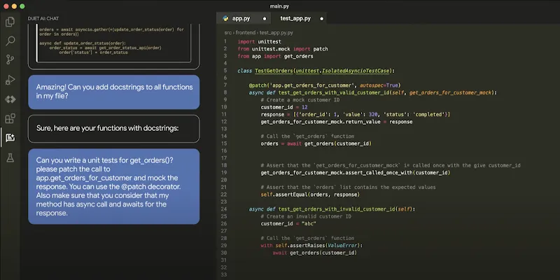 Code generation in a code editor