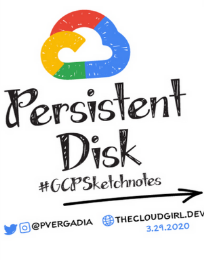 Google Cloud 로고와 함께 Persistent Disk를 나타내는 그림
