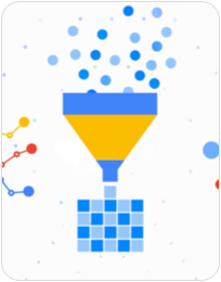 Data graphs and funnel