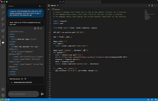 Gemini Code Assist coding illustration