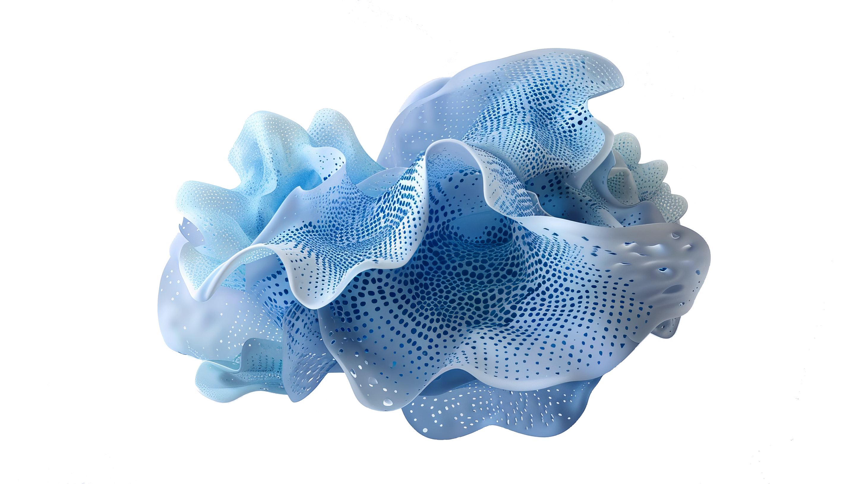 Light blue AI-generated image; wavy, organic texture