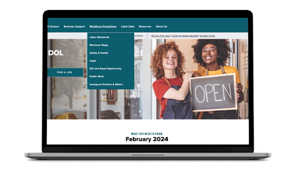 laptop showing claims processing thumbnail