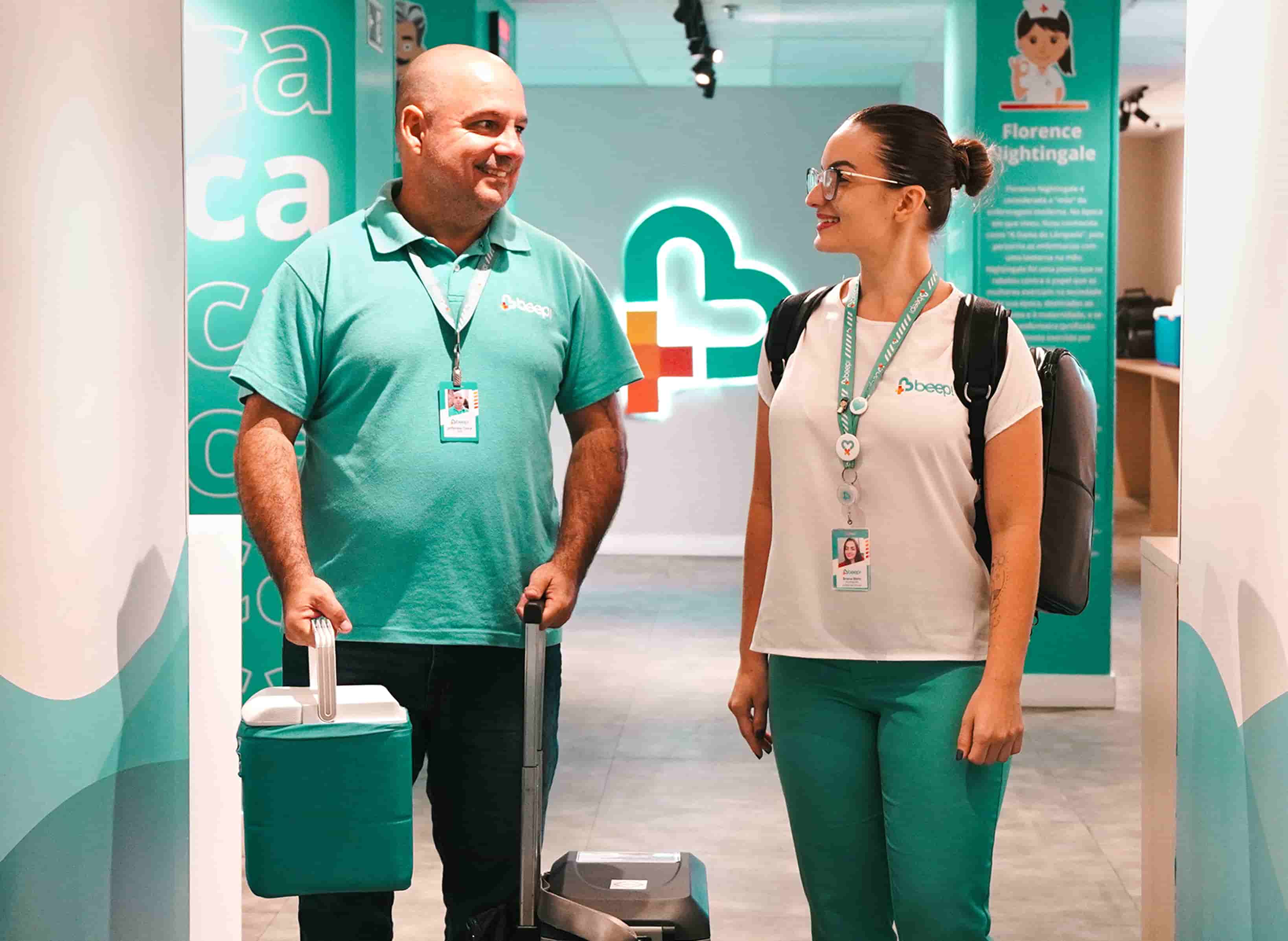 Beep Saúde healthcare professionals