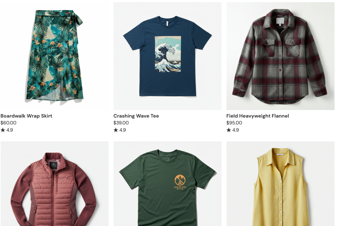 Outdoor products for sale