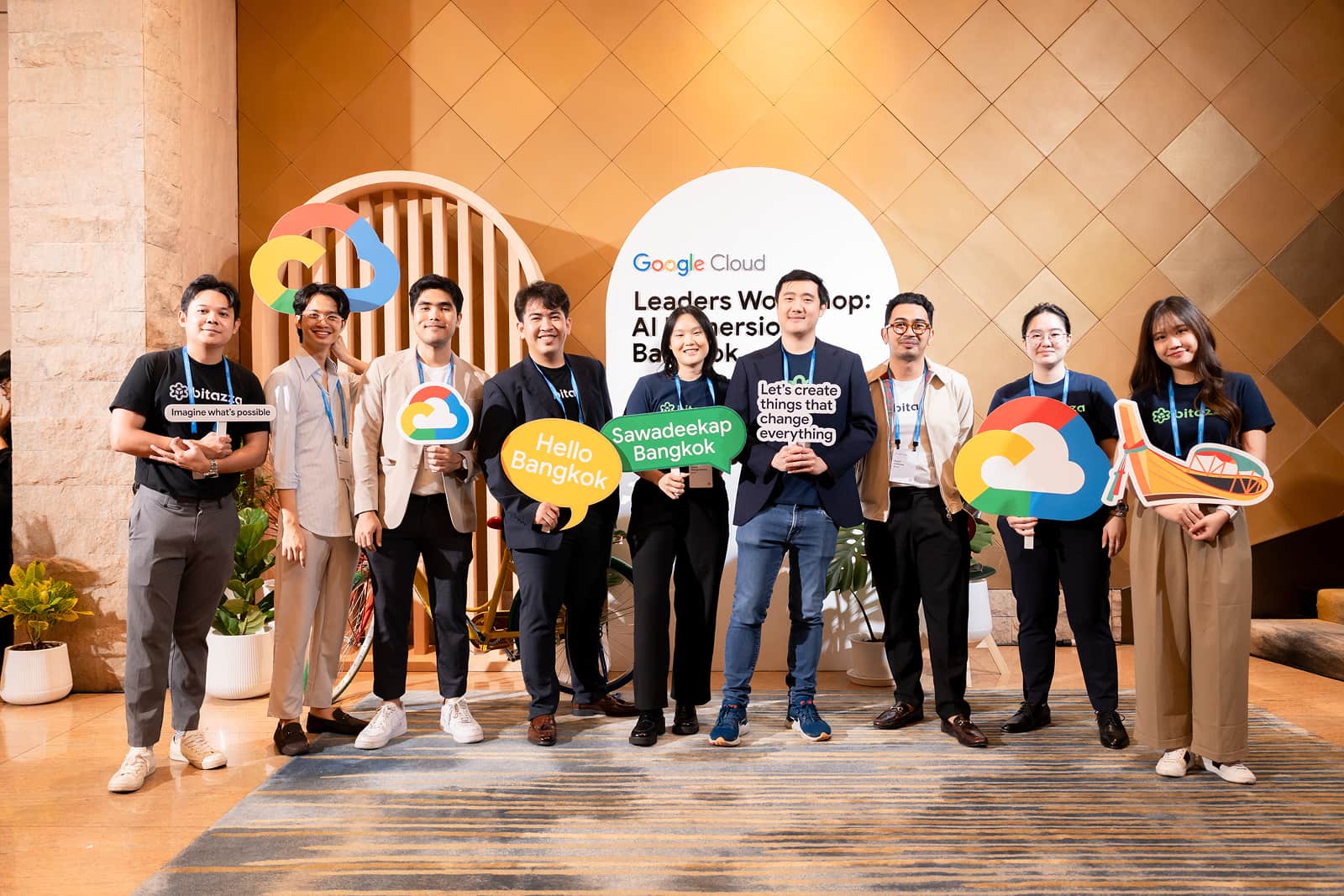Bitazza team at Google Cloud AI Workshop in Bangkok