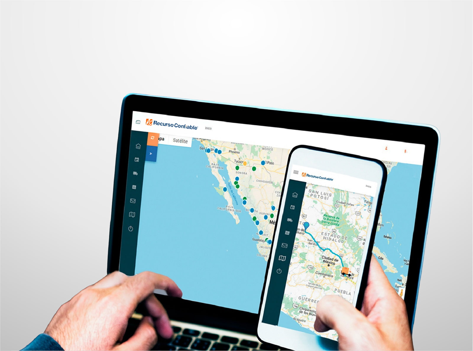 Recurso Confiable UX on desktop and mobile