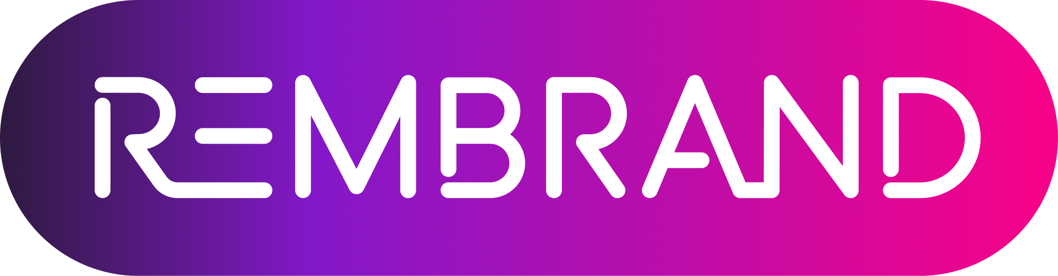 purple to pink gradient of Rembrand logo
