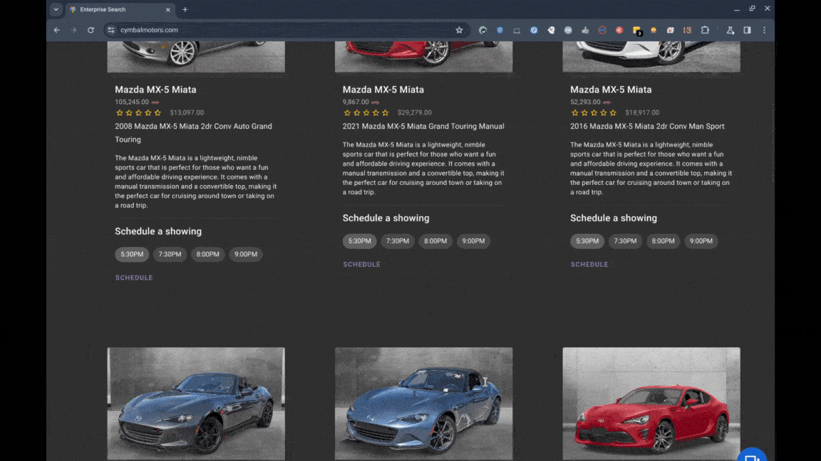 Web teams use Google Gen AI models to create unique brand moments and Google search to aid visitors in discovery and on site navigation. 