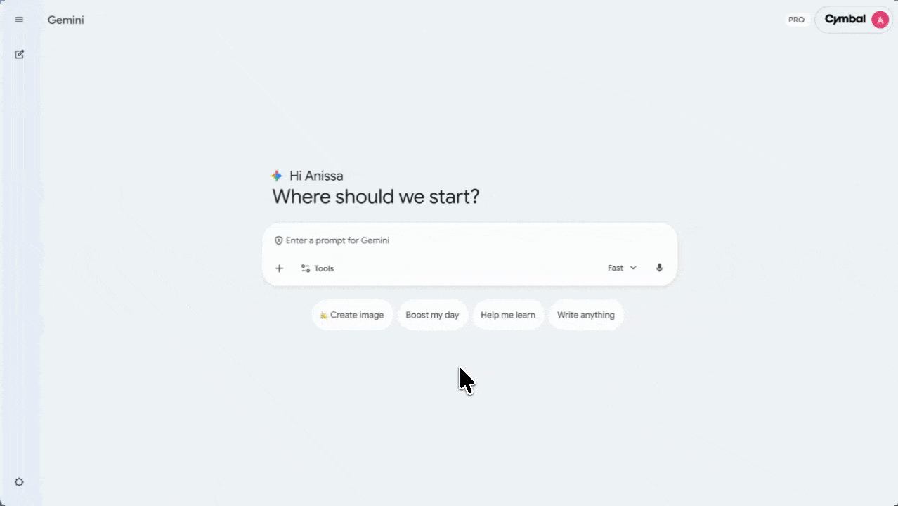 Go from rough notes to presentation with a prompt gif