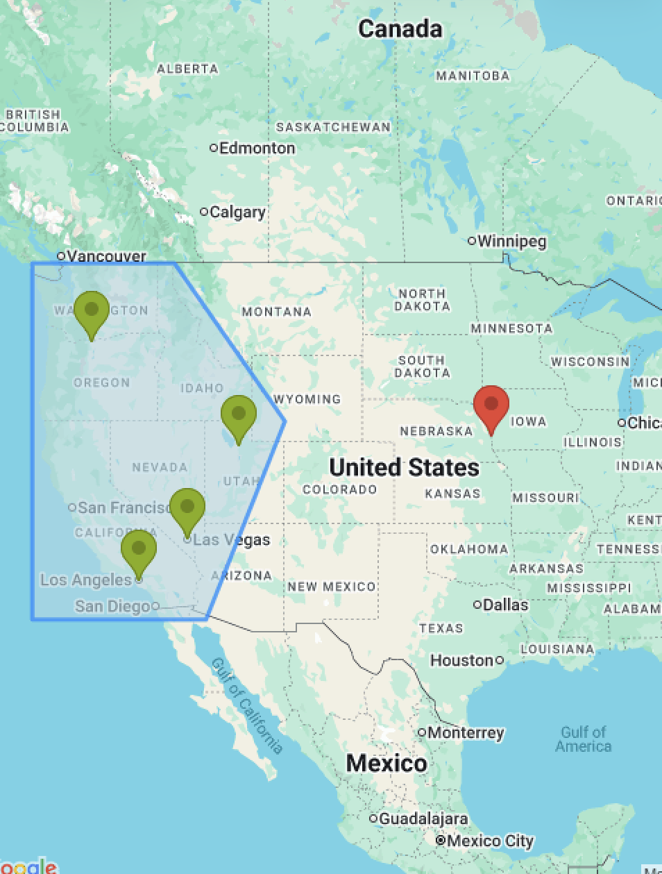 Polygon search for geospatial indices