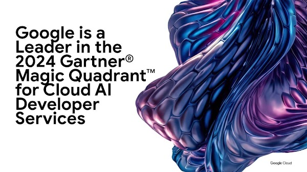 在 Gartner® 2024 年《Magic Quadrant™ 雲端 AI 開發人員服務》報告中，Google 連續 5 年獲評為領導品牌