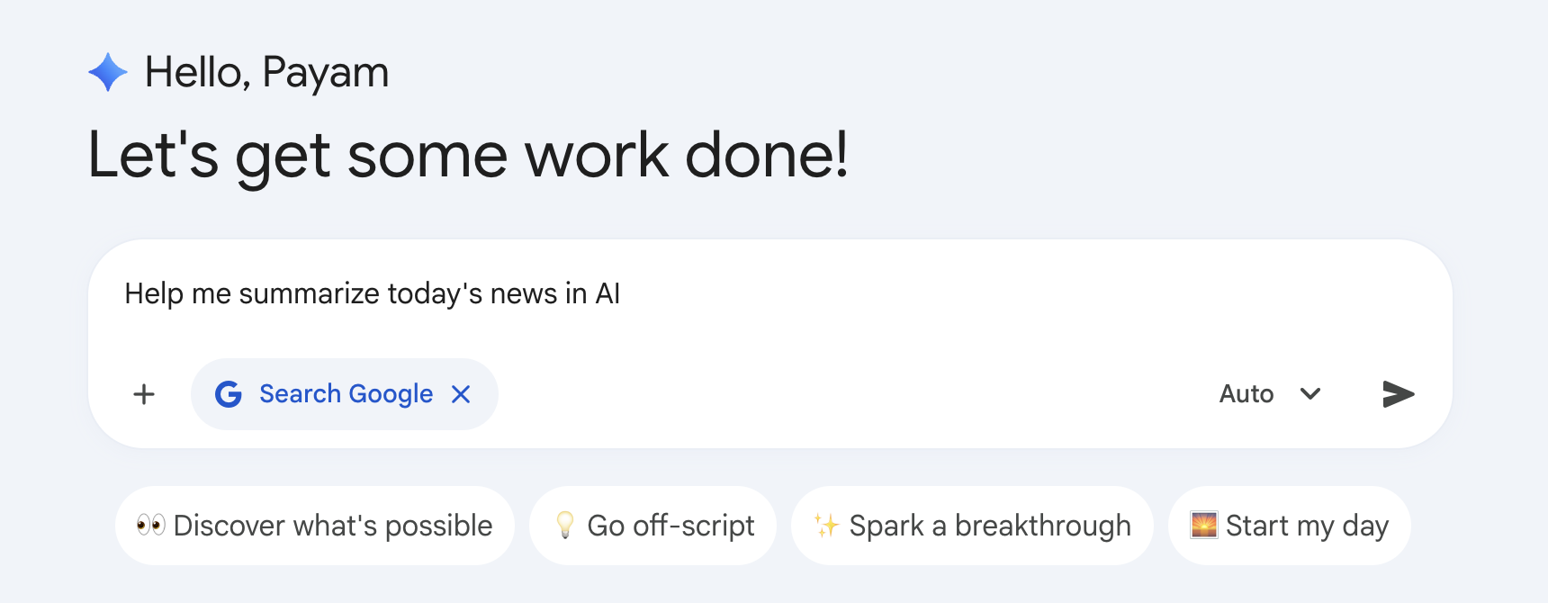 Using Google Search to get the latest AI news