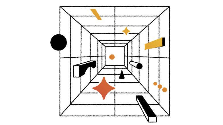 productivity icons headed towards the end of a tunnel