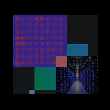 AI generated colored squares 