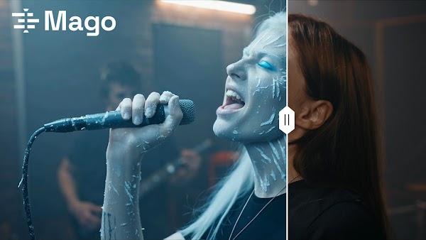 Image of a female singer digitized