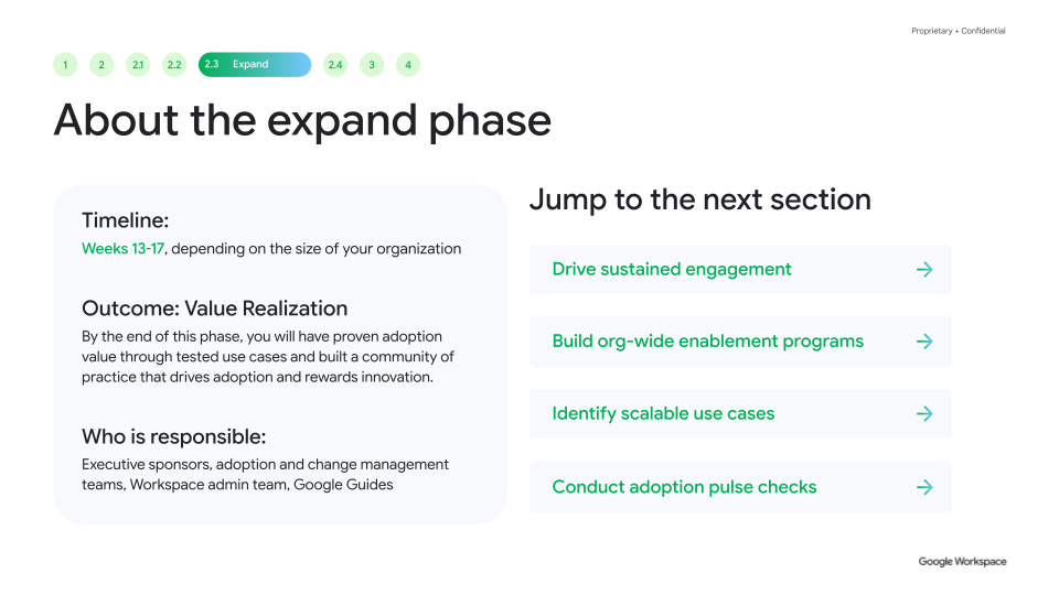 About the expand phase