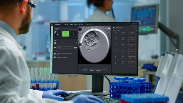 AI-powered IVF solution, CHLOE™ on computer screen