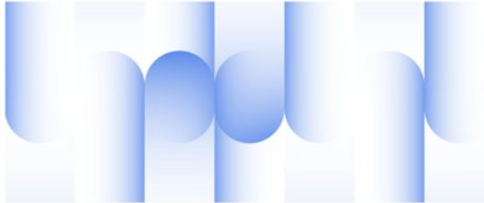 Blue wavy abstract lines