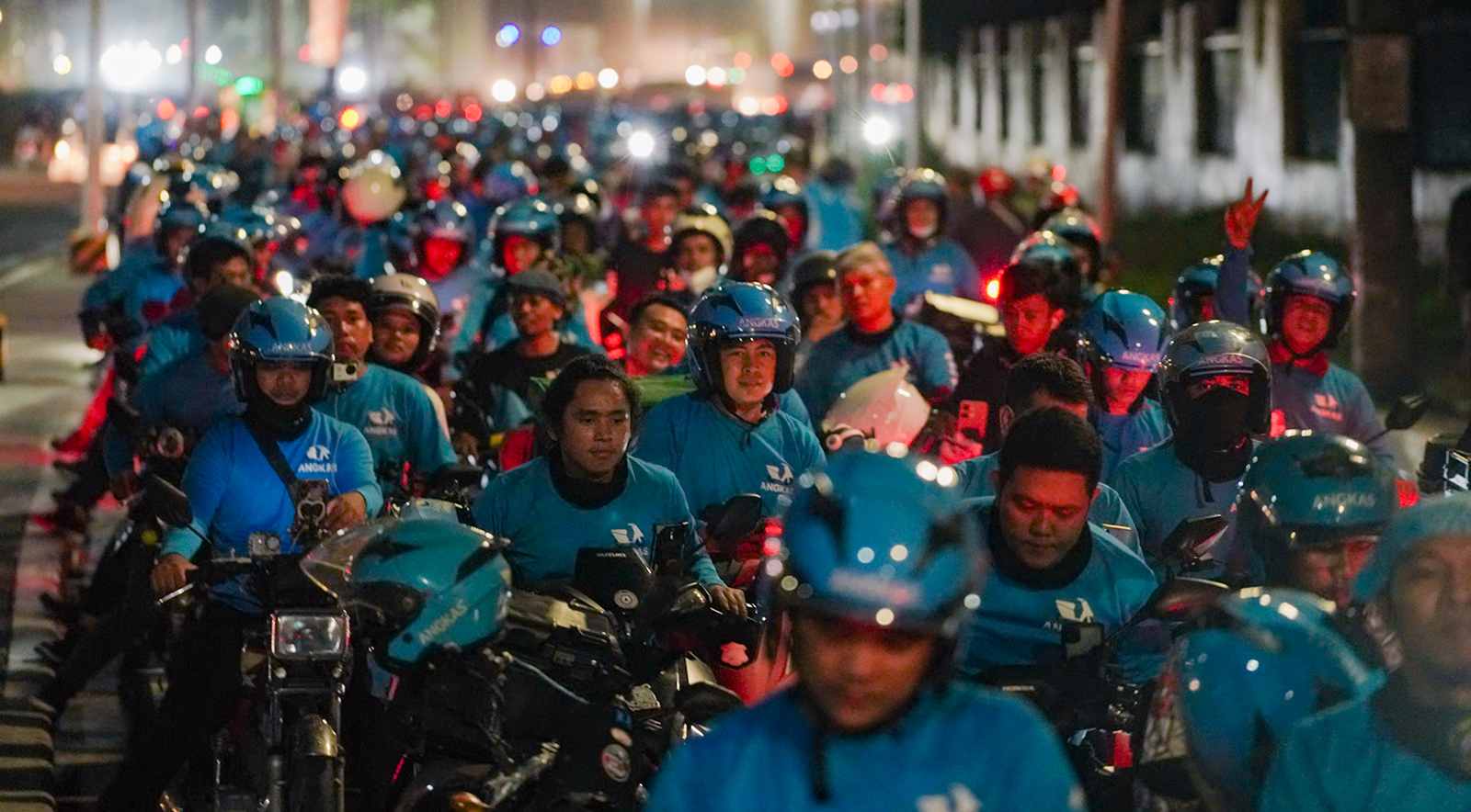 A group of Angkas drivers