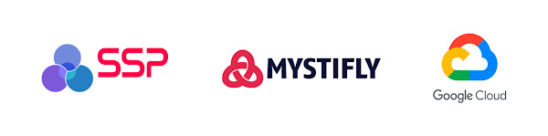 SSP, Mystifly, and Google Cloud logos