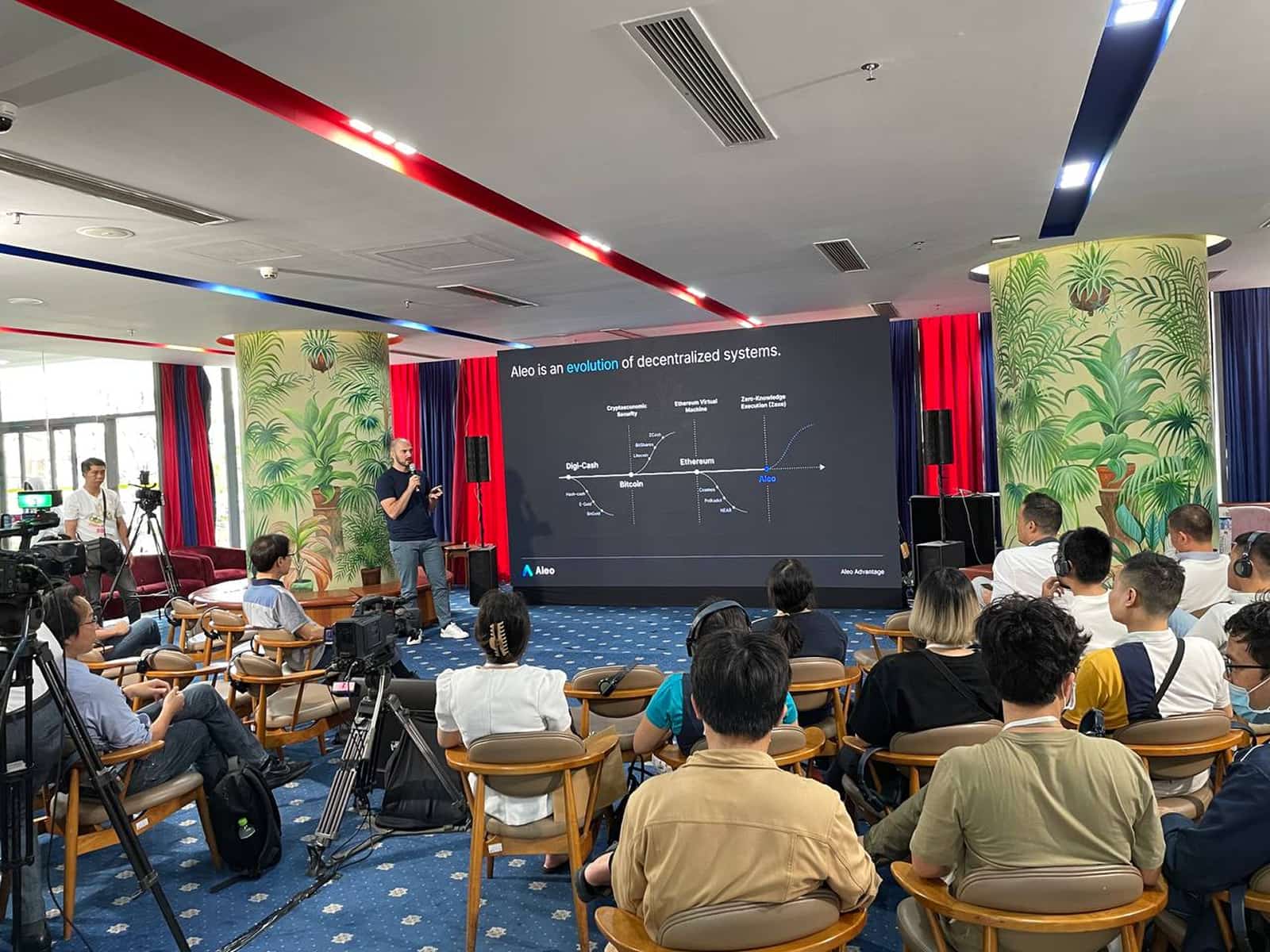 Aleo team in a training session