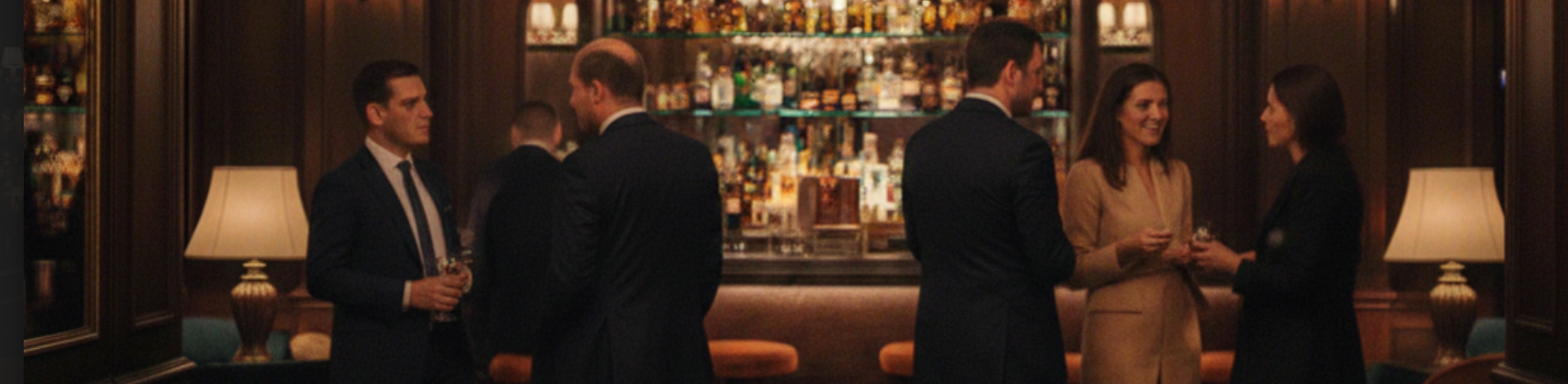 Executives at a reception