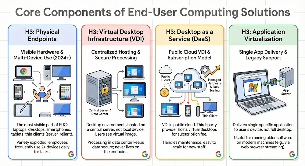 最终用户计算解决方案核心组件信息图