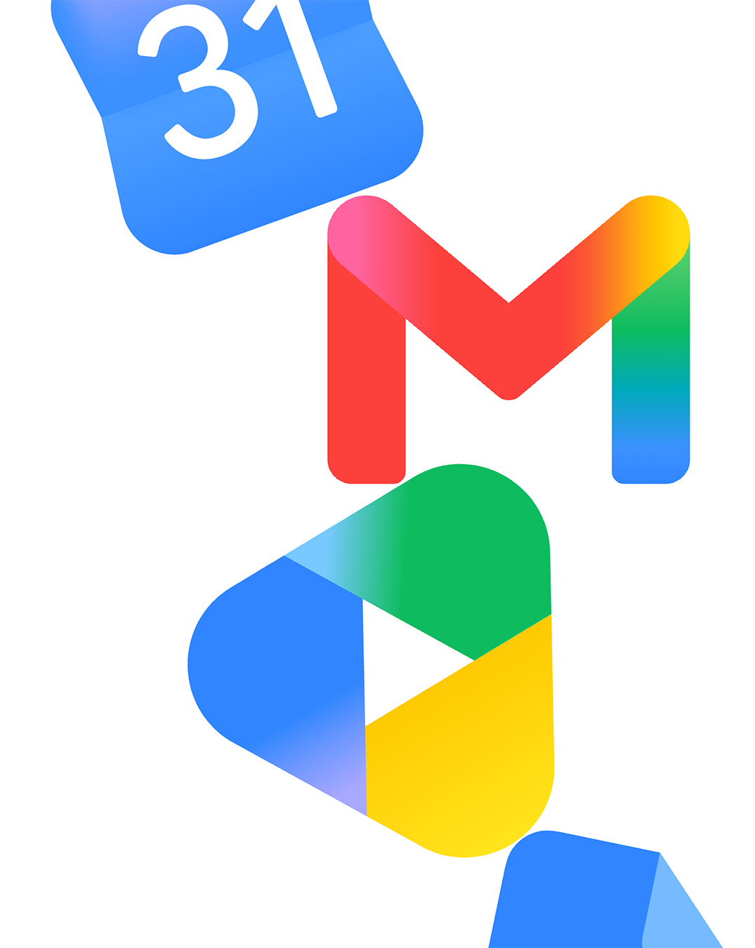 Google Workspace 應用程式的拼貼圖片。