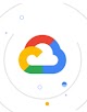 멋진 배경의 Google Cloud 로고
