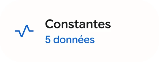 Chip des constantes Google Health&nbsp;Coach