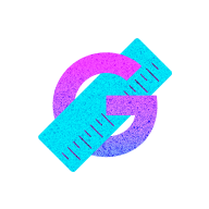 purple and blue gradient upper case letter 
