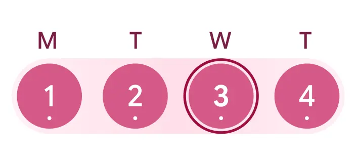Image of Google Health App cycle days for Women’s Health. 