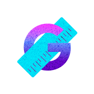 purple and blue gradient upper case letter 