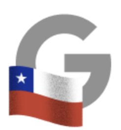 An illustration of the letter G next to the Chilean flag