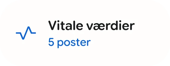 Google Health Coach-chip til vitale værdier